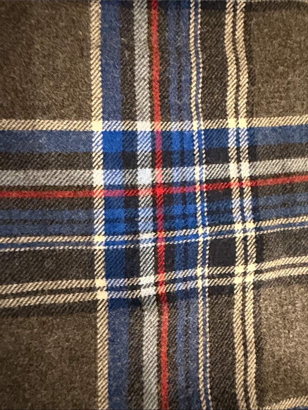 LANDS END MEN'S GRAY BLUE, RED & WHITE PLAID LOUNGE PANTS SIZE SMALL/TALL - Picture 5 of 8